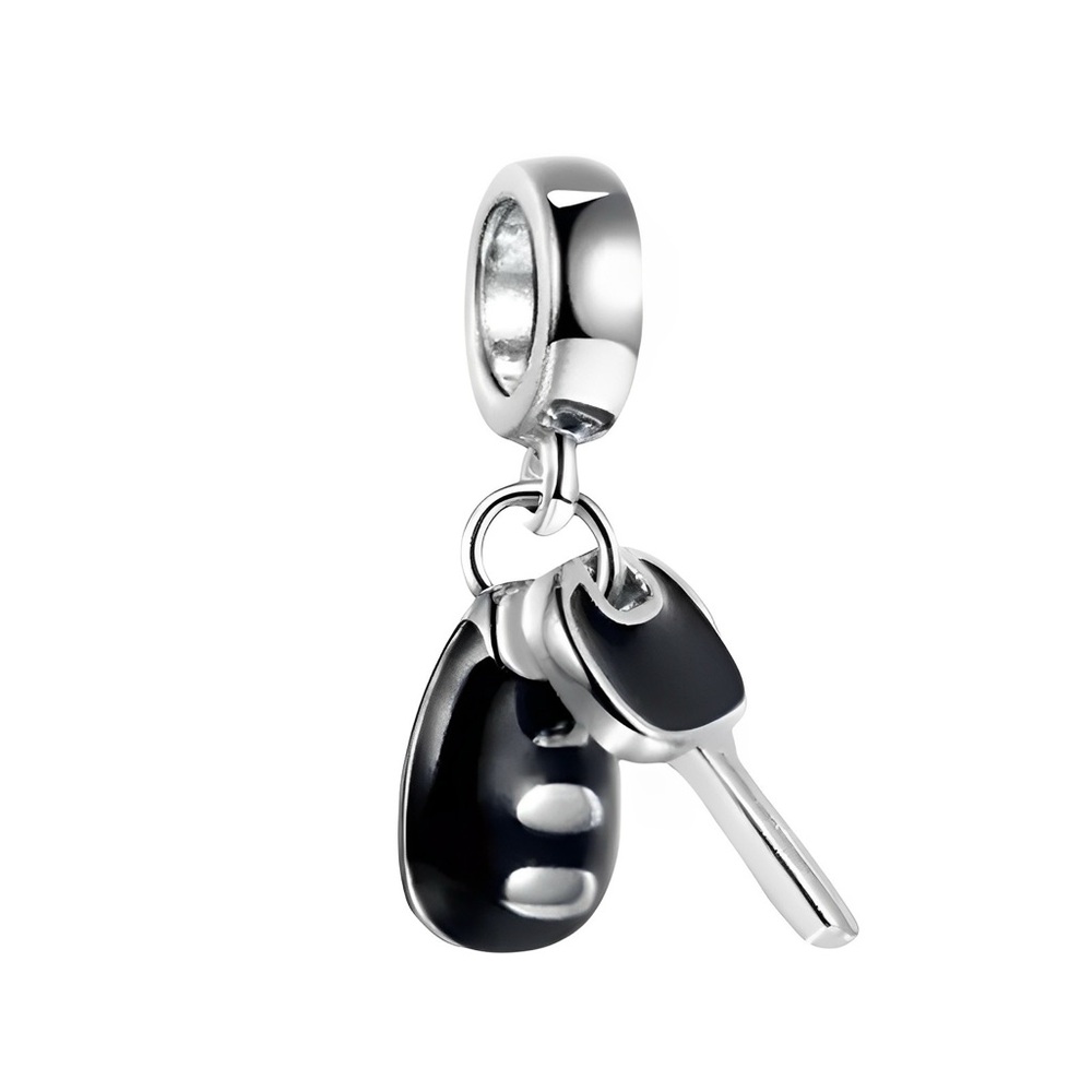 Car Keys Dangle Charm 925 sterling silver